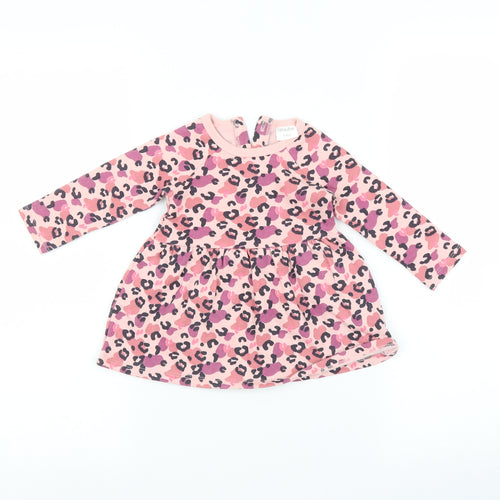 F&F Baby Pink Animal Print  Fit & Flare  Size 3-6 Months