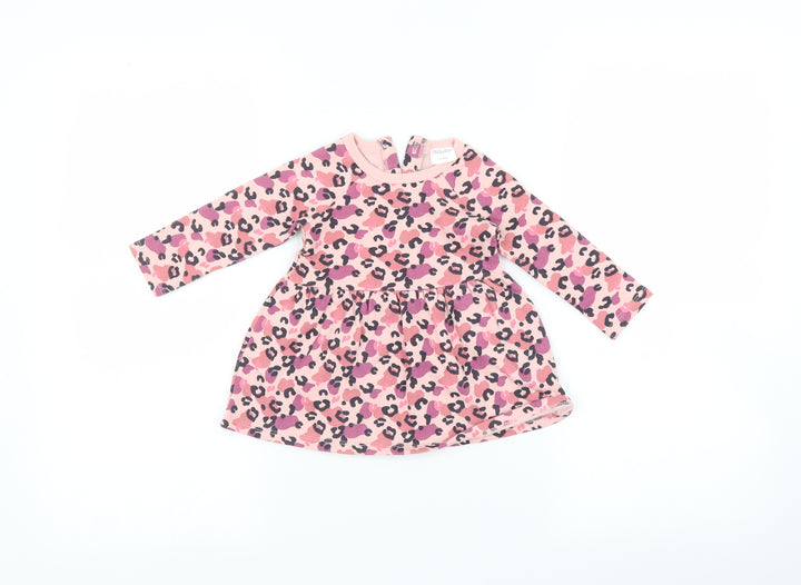 F&F Baby Pink Animal Print Fit & Flare Size 3-6 Months
