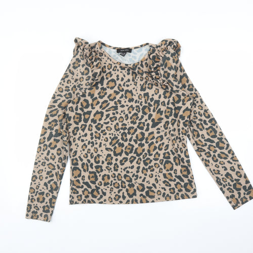 New Look Womens Multicoloured Animal Print  Pullover Jumper Size 12