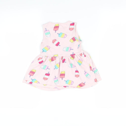 F&F Baby Pink   Fit & Flare  Size 9-12 Months  - Ice lolly print