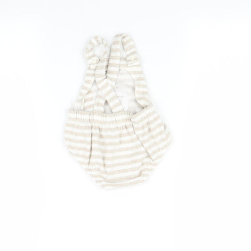 George Baby Multicoloured Striped  Babygrow One-Piece Size 9-12 Months  - Bear