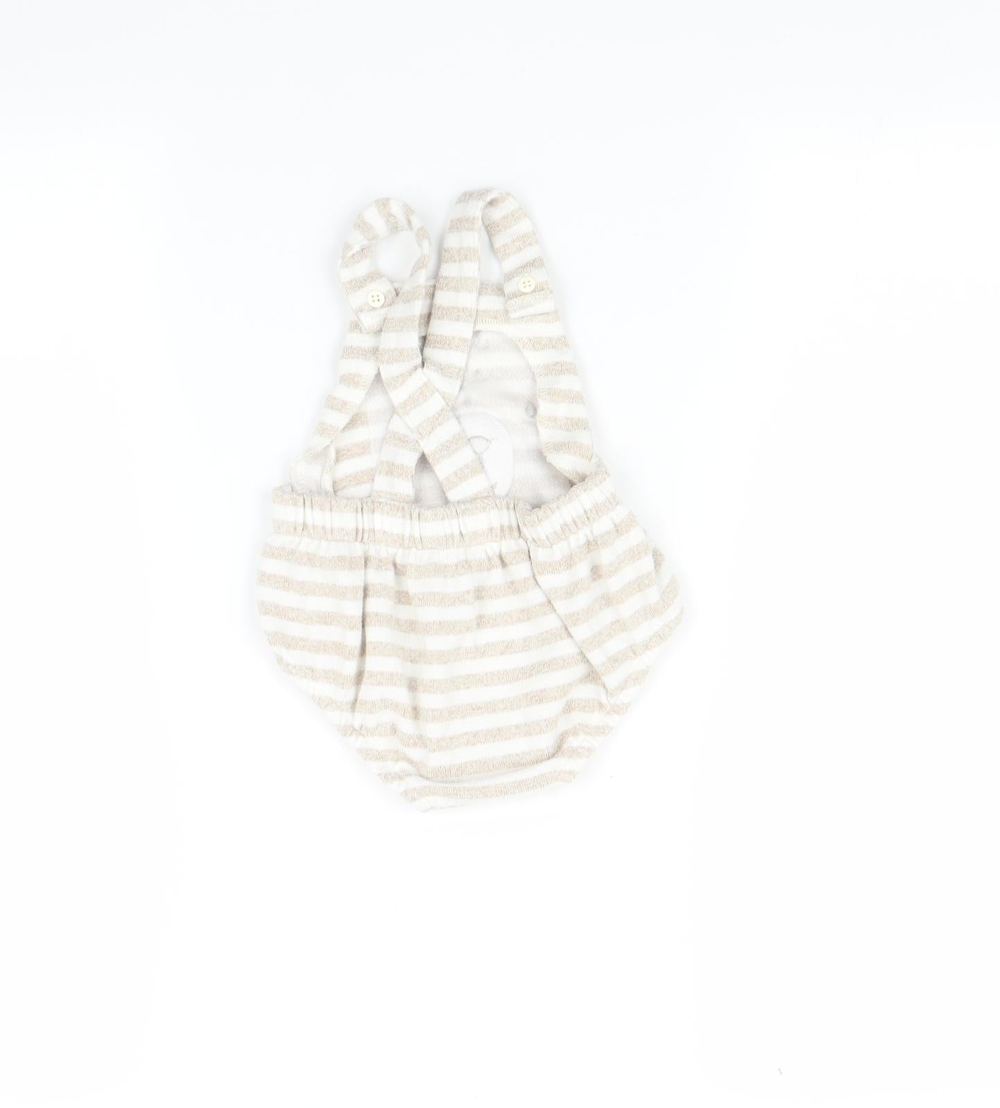 George Baby Multicoloured Striped  Babygrow One-Piece Size 9-12 Months  - Bear