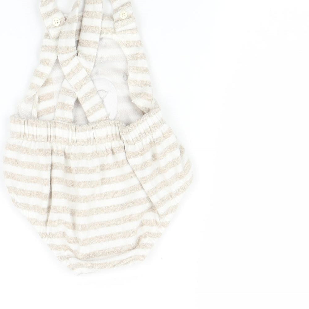 George Baby Multicoloured Striped  Babygrow One-Piece Size 9-12 Months  - Bear