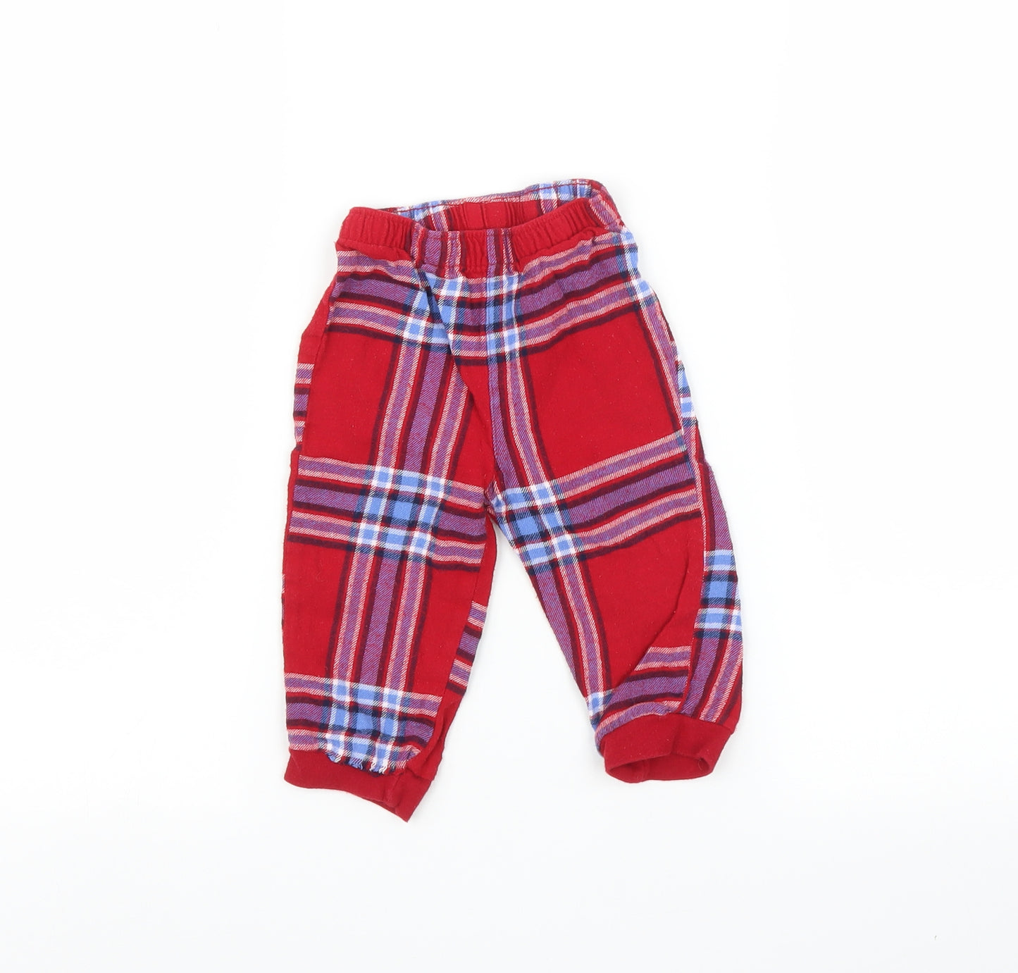 George Baby Multicoloured Check   Pyjama Pants Size 9-12 Months