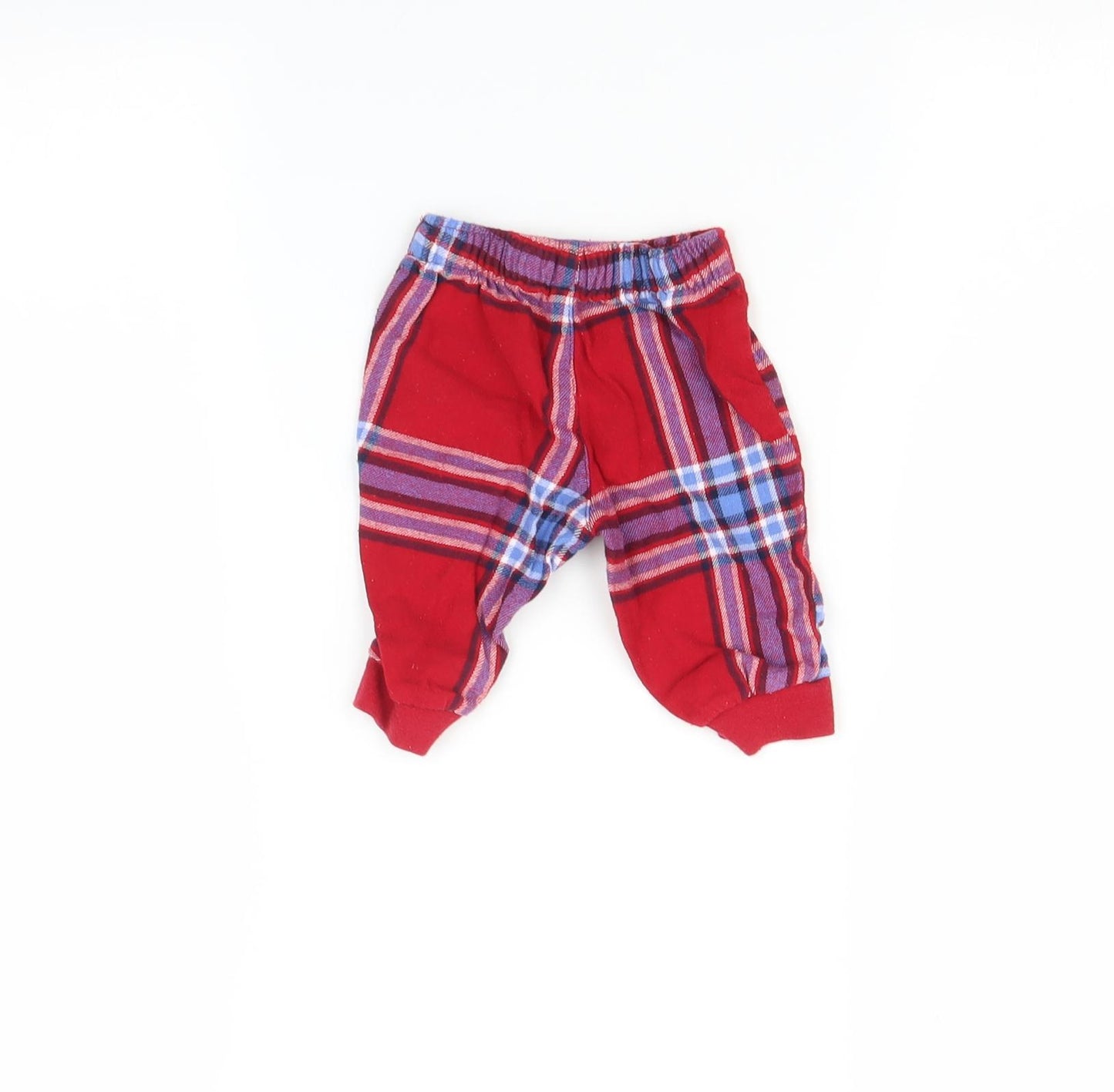 George Baby Multicoloured Check   Pyjama Pants Size 0-3 Months