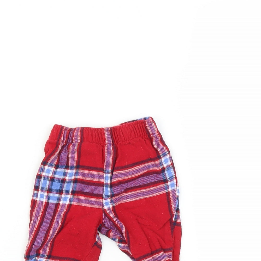George Baby Multicoloured Check   Pyjama Pants Size 0-3 Months