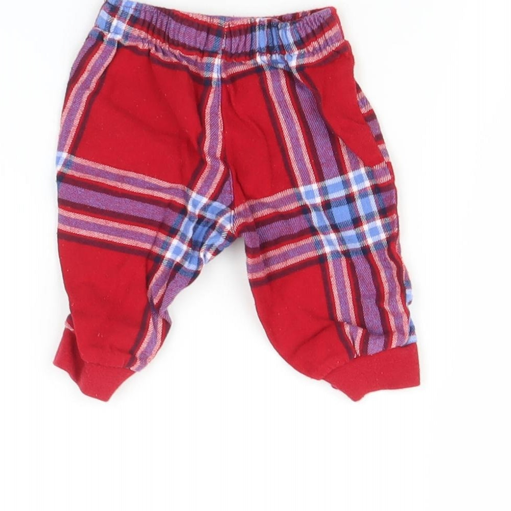 George Baby Multicoloured Check   Pyjama Pants Size 0-3 Months