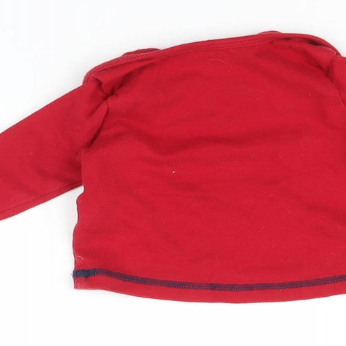 George Baby Red    Pyjama Top Size 0-3 Months  - Christmas top