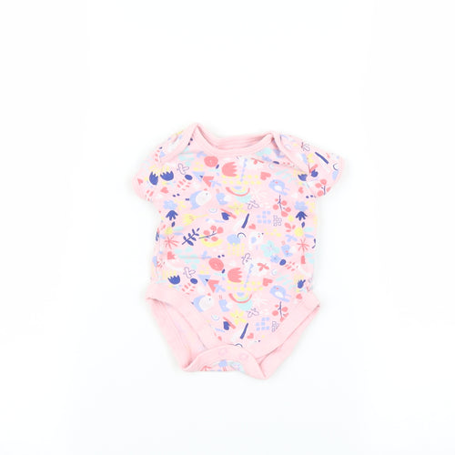 George Baby Pink   Babygrow One-Piece Size 0-3 Months  - Bird print