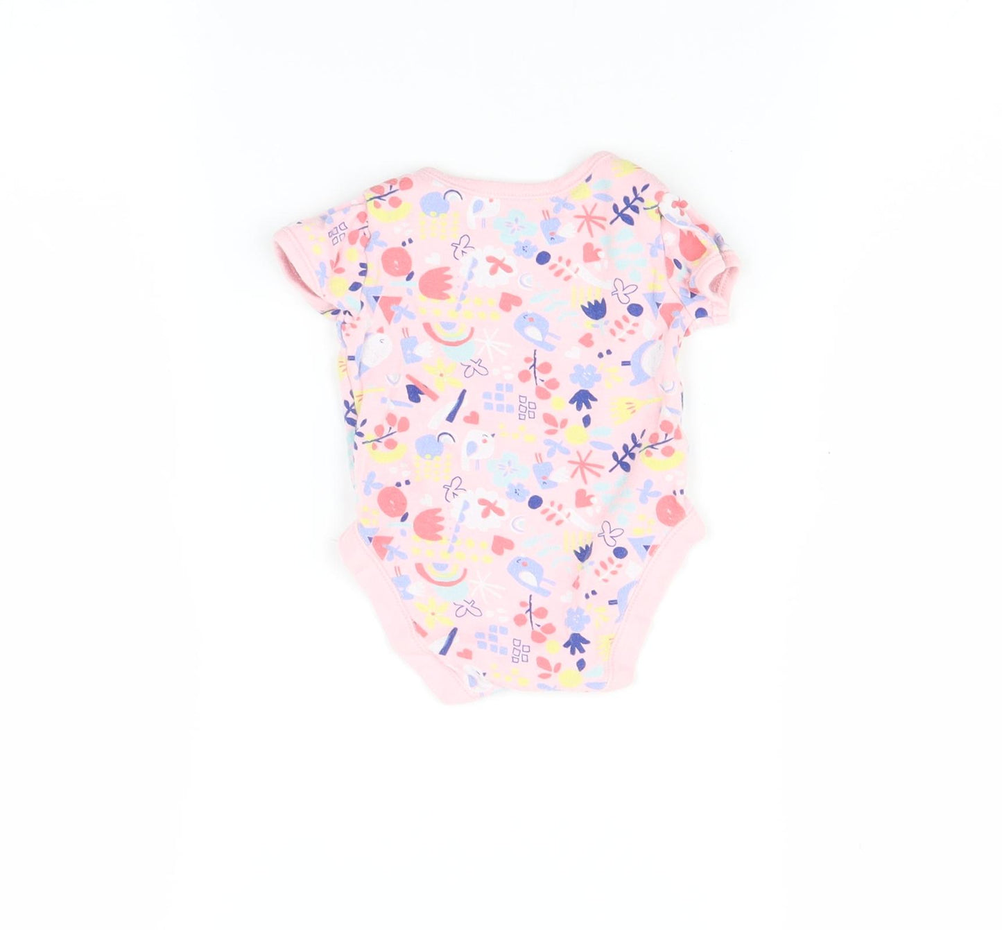George Baby Pink   Babygrow One-Piece Size 0-3 Months  - Bird print