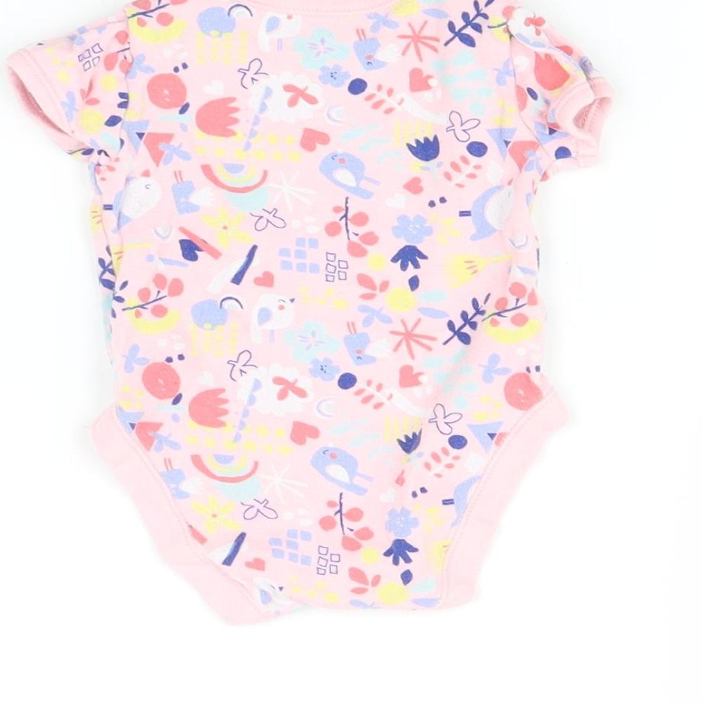 George Baby Pink   Babygrow One-Piece Size 0-3 Months  - Bird print