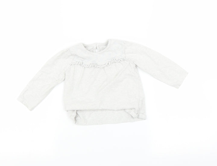 George Baby Grey Basic T-Shirt Size 9-12 Months