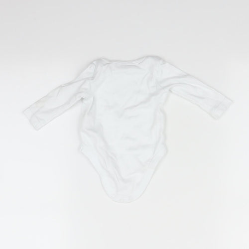 John Lewis Baby White   Babygrow One-Piece Size Newborn