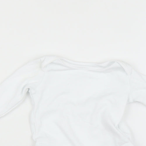 John Lewis Baby White   Babygrow One-Piece Size Newborn