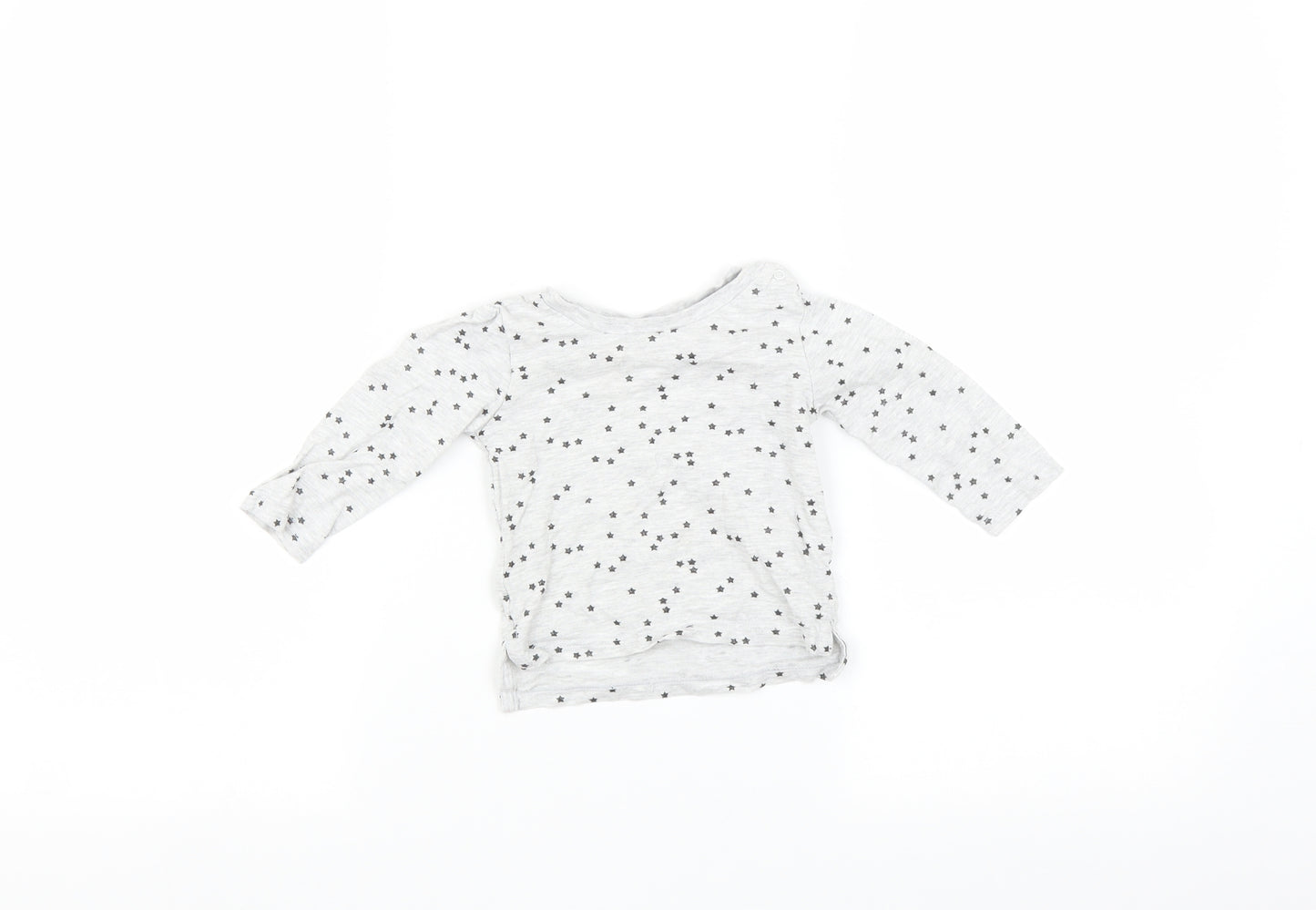 Primark Baby Grey   Basic T-Shirt Size 6-9 Months