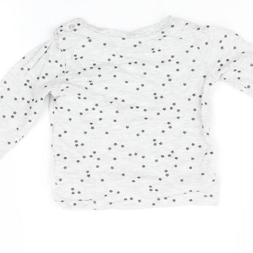Primark Baby Grey   Basic T-Shirt Size 6-9 Months