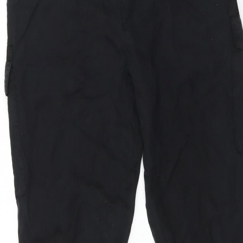 River Island Womens Black   Cargo Trousers Size 14 L27 in