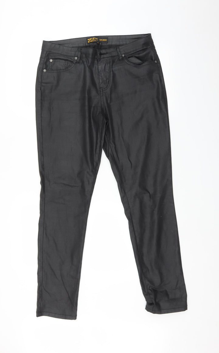 24/7 Womens Black Mom Jeans Size 12 L30 in