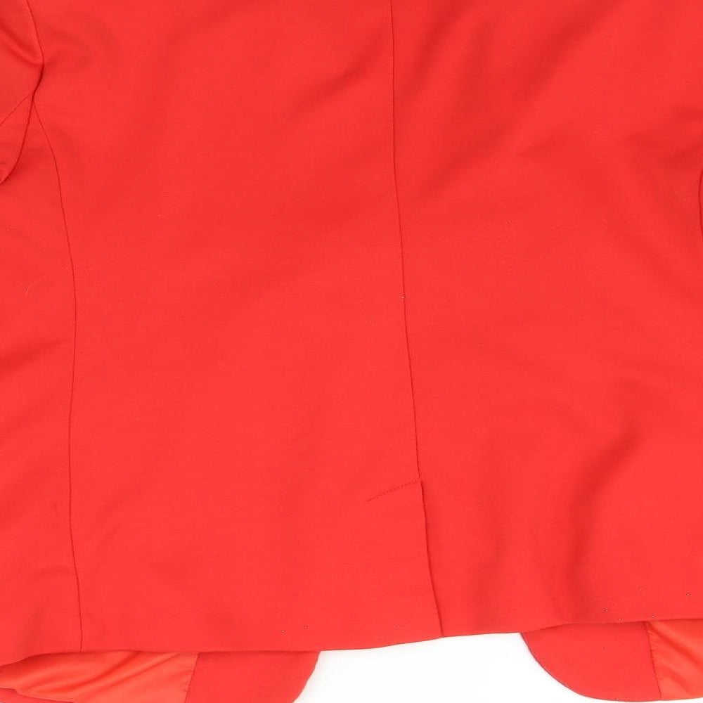 Peacocks Womens Red    Jacket Size 16