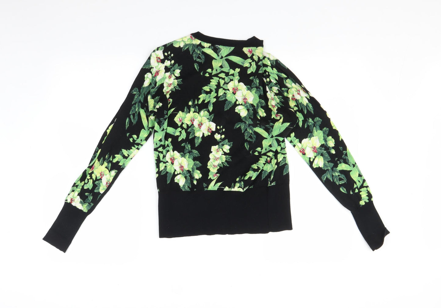 Oasis Womens Multicoloured Floral  Cardigan Jumper Size S