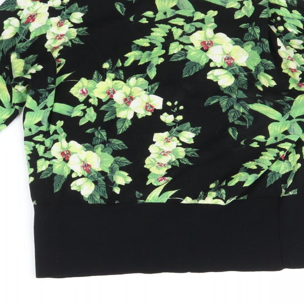 Oasis Womens Multicoloured Floral  Cardigan Jumper Size S