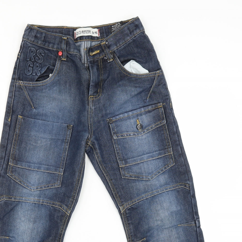 Ripstop Boys Blue   Straight Jeans Size 9 Years