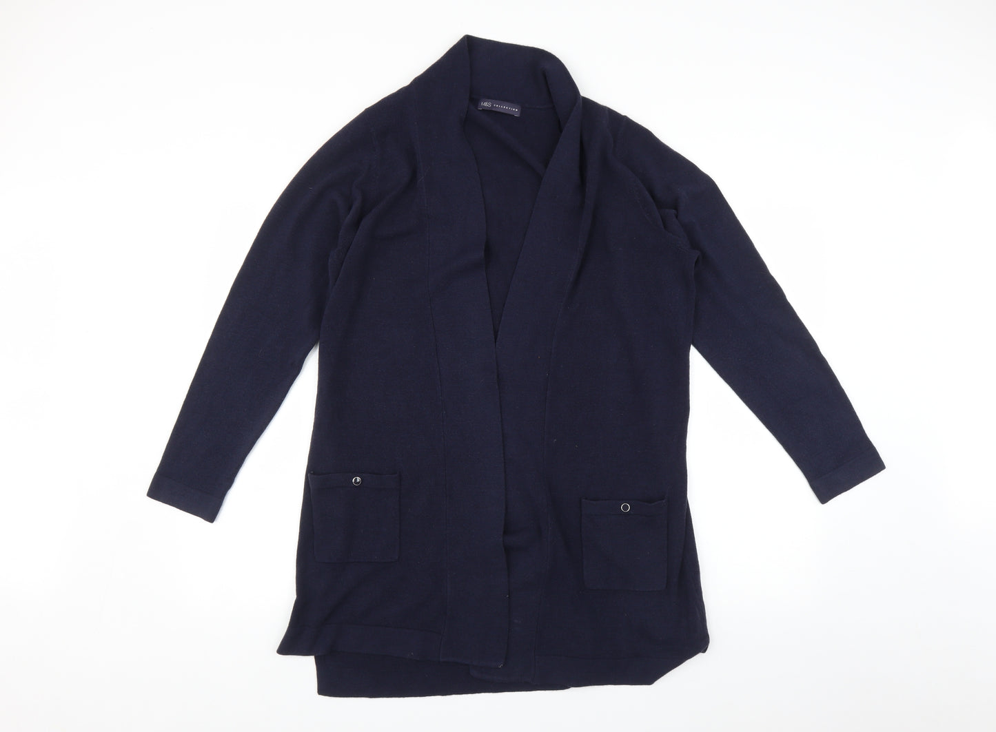 Marks and Spencer Womens Blue   Cardigan Jumper Size 18