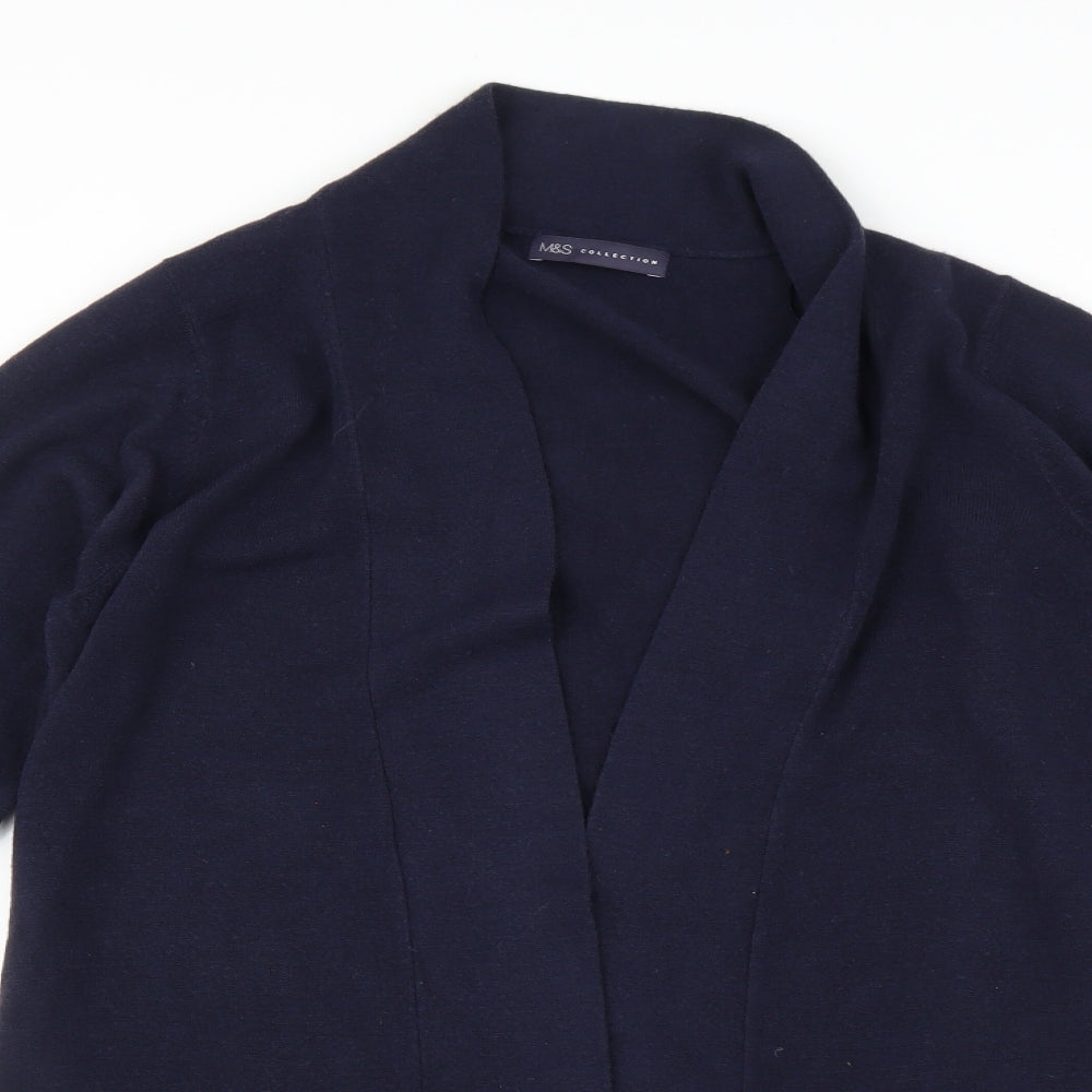 Marks and Spencer Womens Blue   Cardigan Jumper Size 18