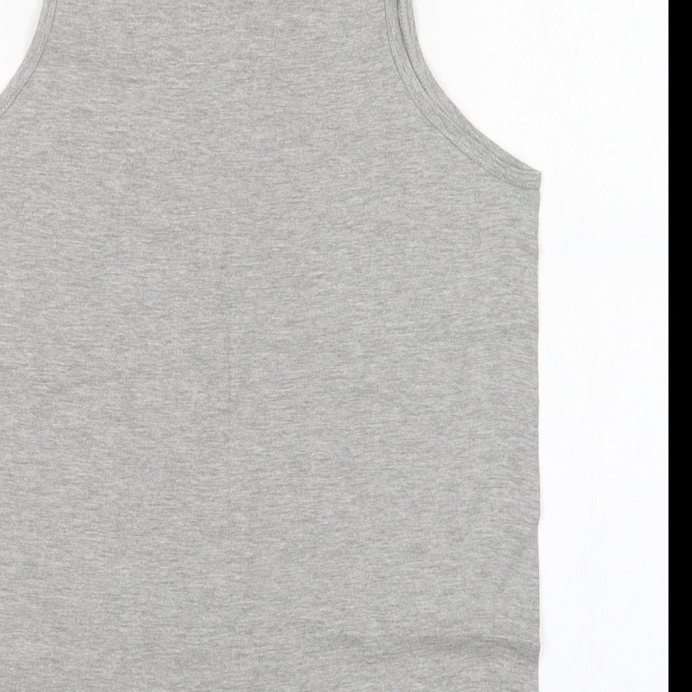 Authentic U-Wear Womens Grey   Basic Tank Size L