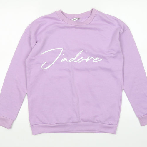 Pep&Co Womens Purple   Pullover Sweatshirt Size S