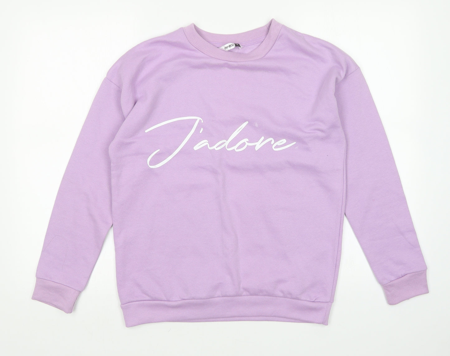 Pep&Co Womens Purple   Pullover Sweatshirt Size S