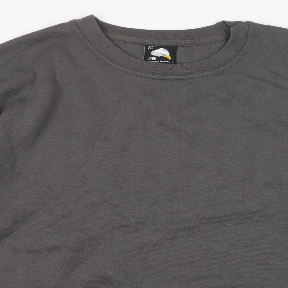 orn Mens Grey   Pullover Sweatshirt Size 2XL