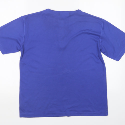 Debbie Morgan Womens Purple   Basic T-Shirt Size M