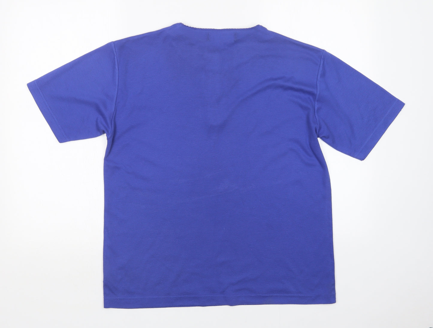 Debbie Morgan Womens Purple   Basic T-Shirt Size M