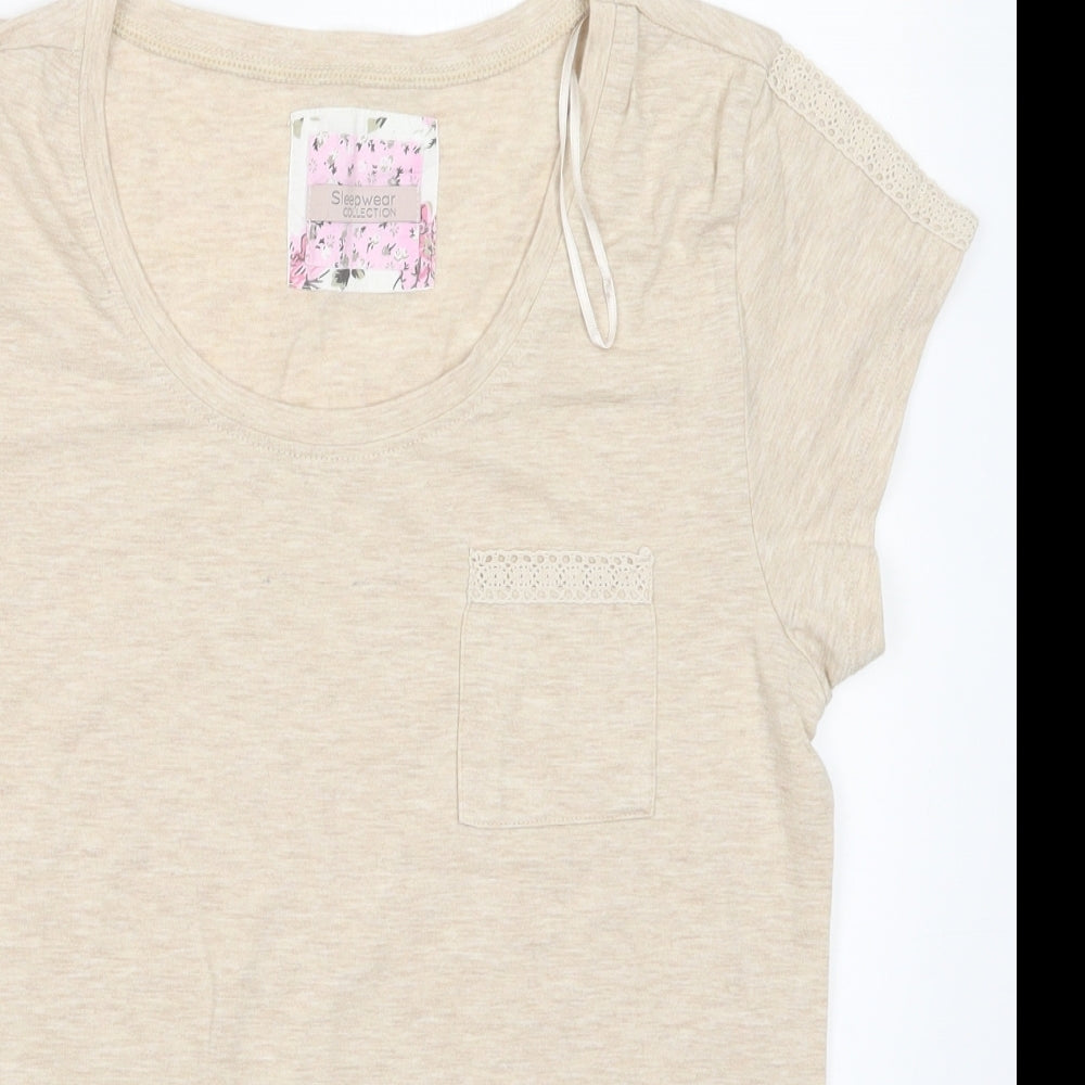 Matalan Womens Beige   Top Pyjama Top Size 14