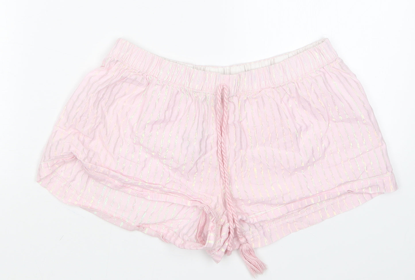 Love to Lounge Womens Pink Striped   Sleep Shorts Size S