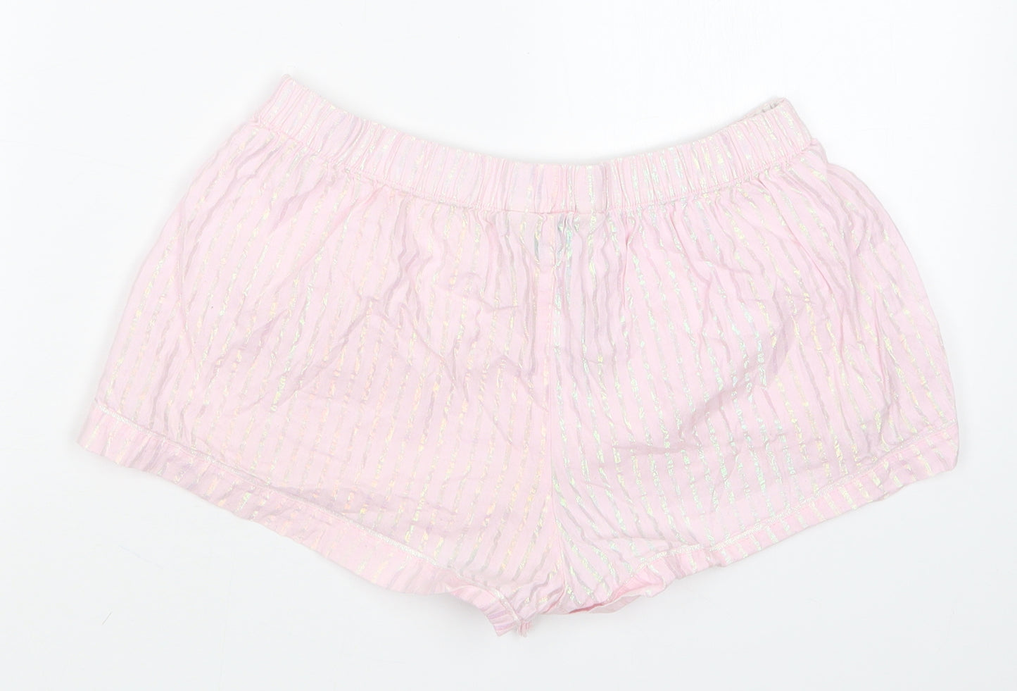Love to Lounge Womens Pink Striped   Sleep Shorts Size S