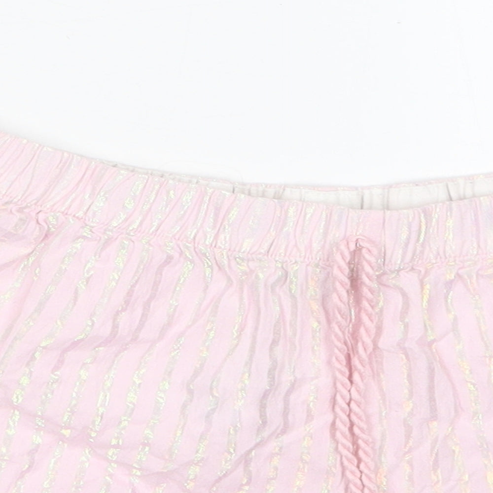 Love to Lounge Womens Pink Striped   Sleep Shorts Size S