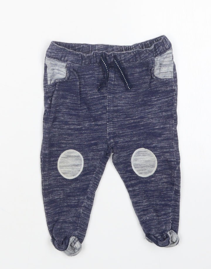 NEXT Boys Blue Sweatpants Trousers Size 6-9 Months
