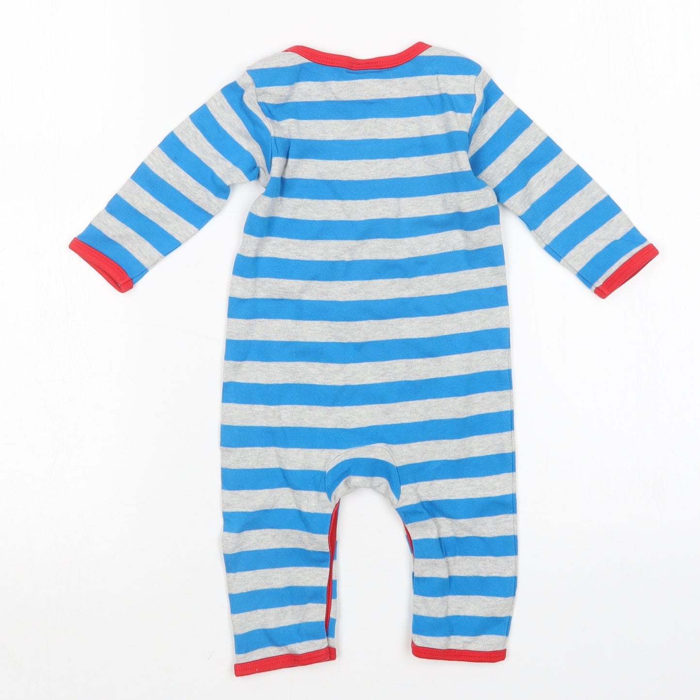 Boots Mini Club Boys Multicoloured Striped  Babygrow One-Piece Size 3-6 Months