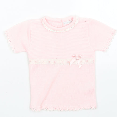 bluesbaby Girls Pink   Pullover Jumper Size 9-12 Months