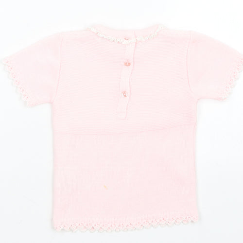 bluesbaby Girls Pink   Pullover Jumper Size 9-12 Months