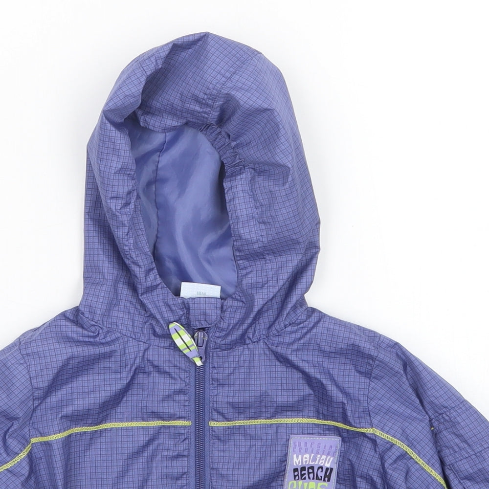 coccodrillo Boys Purple Check  Jacket  Size 18 Months