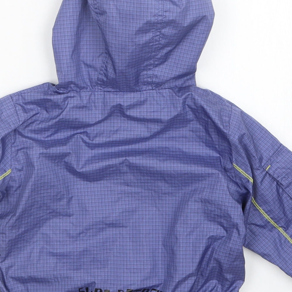coccodrillo Boys Purple Check  Jacket  Size 18 Months