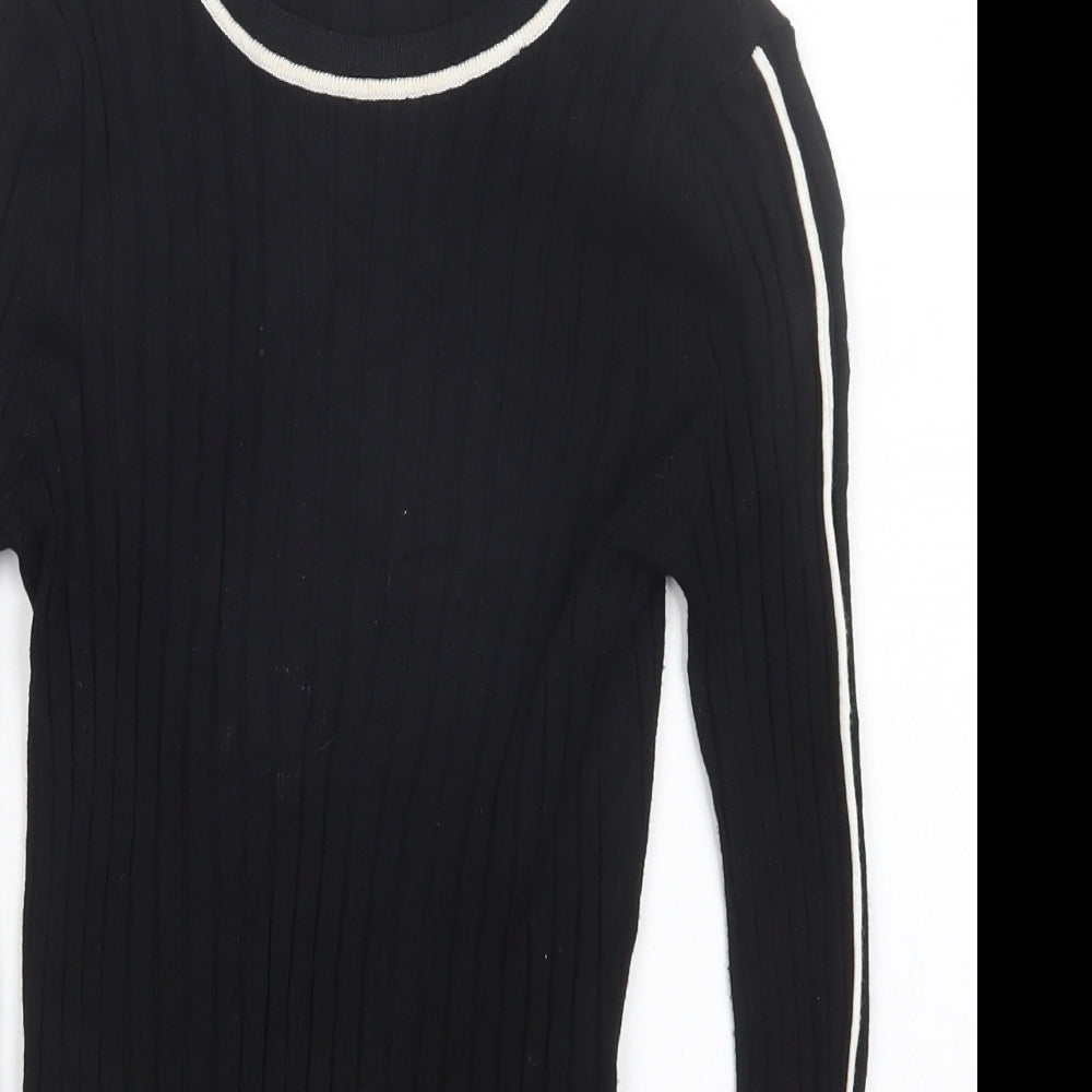 Zara Womens Black   Pullover Jumper Size M