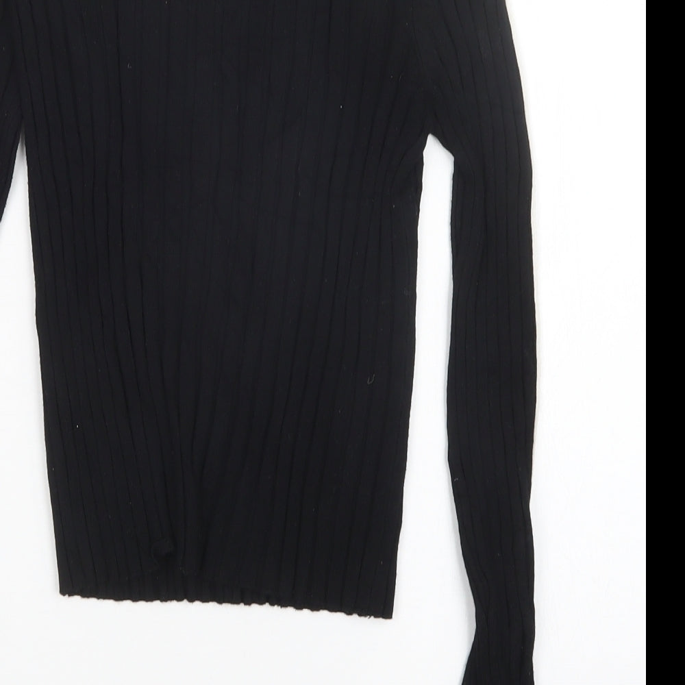 Zara Womens Black   Pullover Jumper Size M