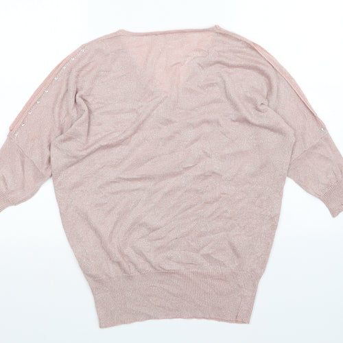 Together Womens Pink   Pullover Jumper Size 16