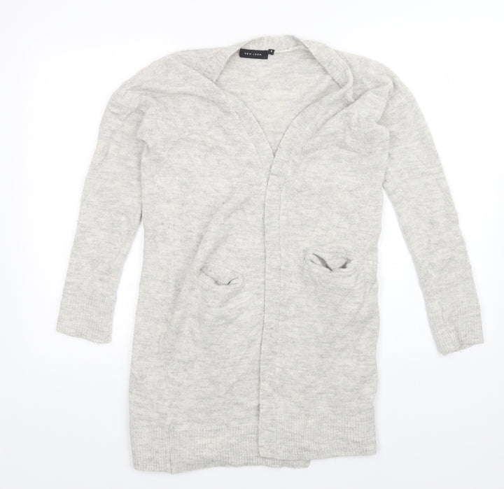 New Look Womens Grey Cardigan Jumper Size S