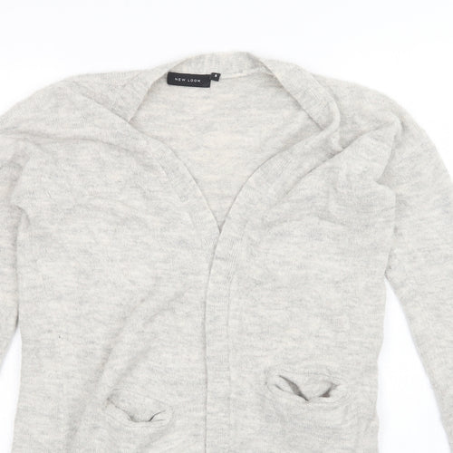 New Look Womens Grey   Cardigan Jumper Size S