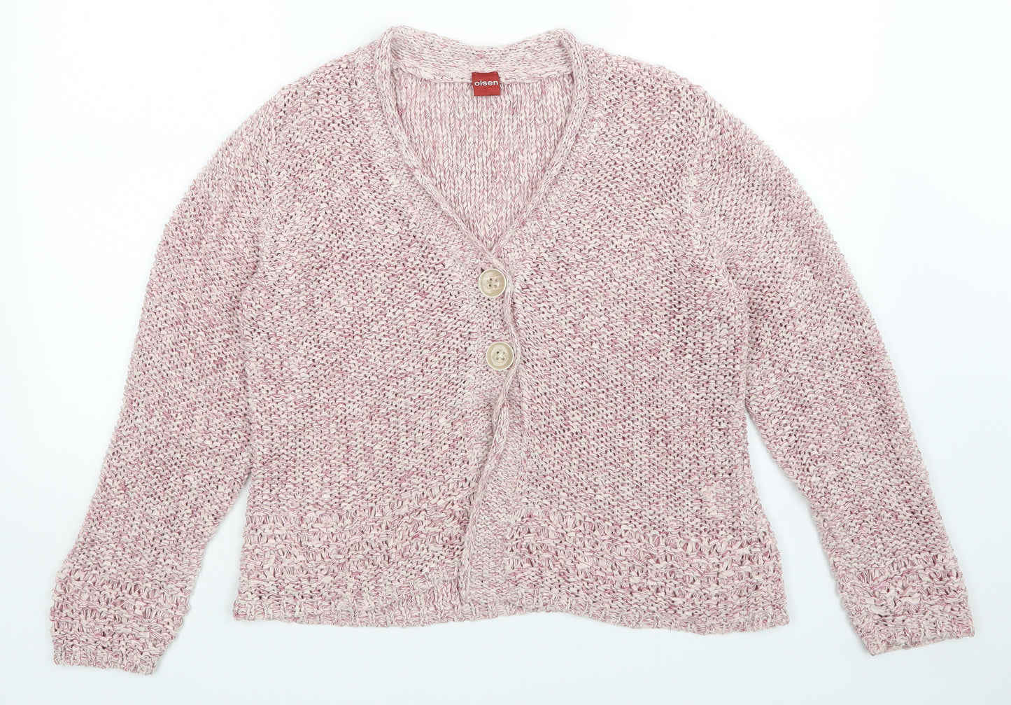 Olsen Womens Pink   Cardigan Jumper Size 16